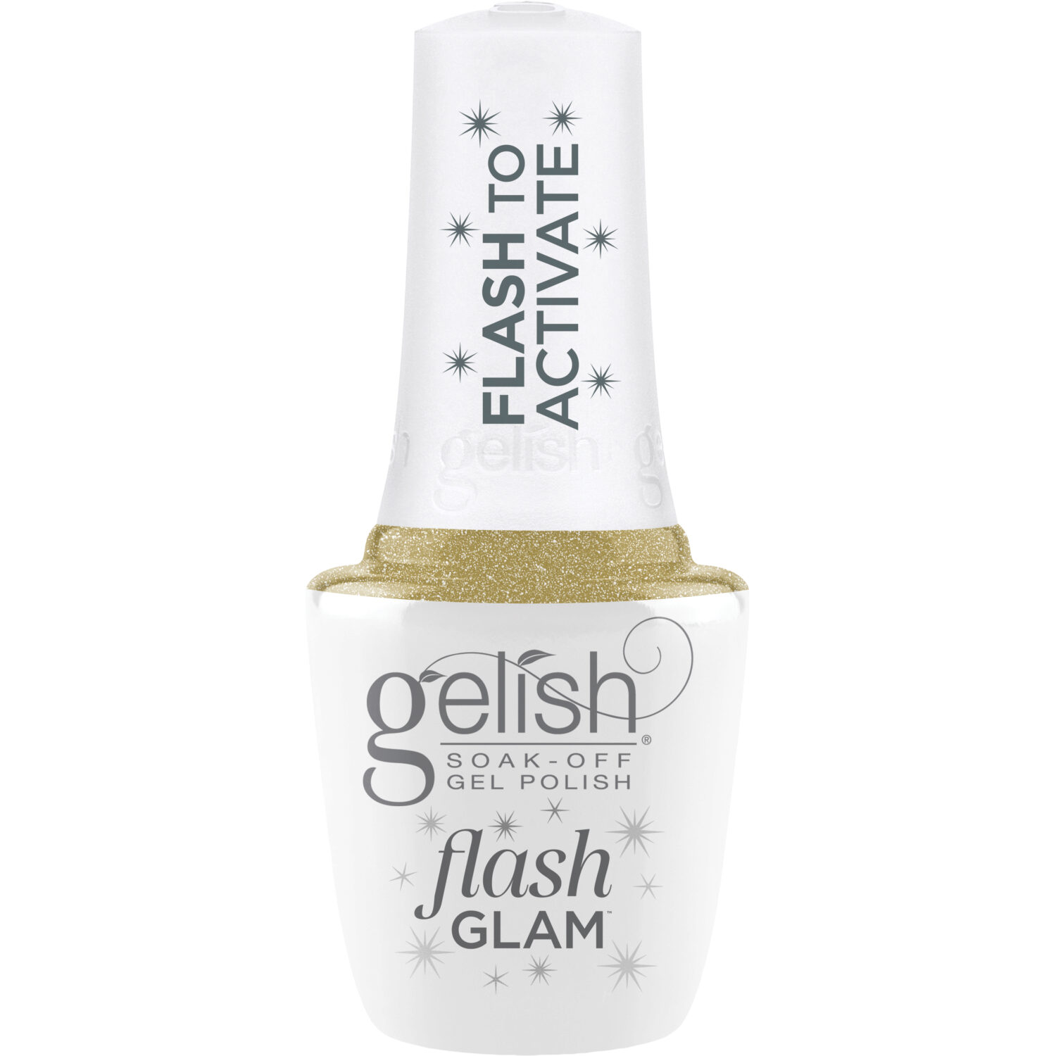 Gelish Flash Glam Star Quality Glitter Gel Polish, 0.5 fl oz.