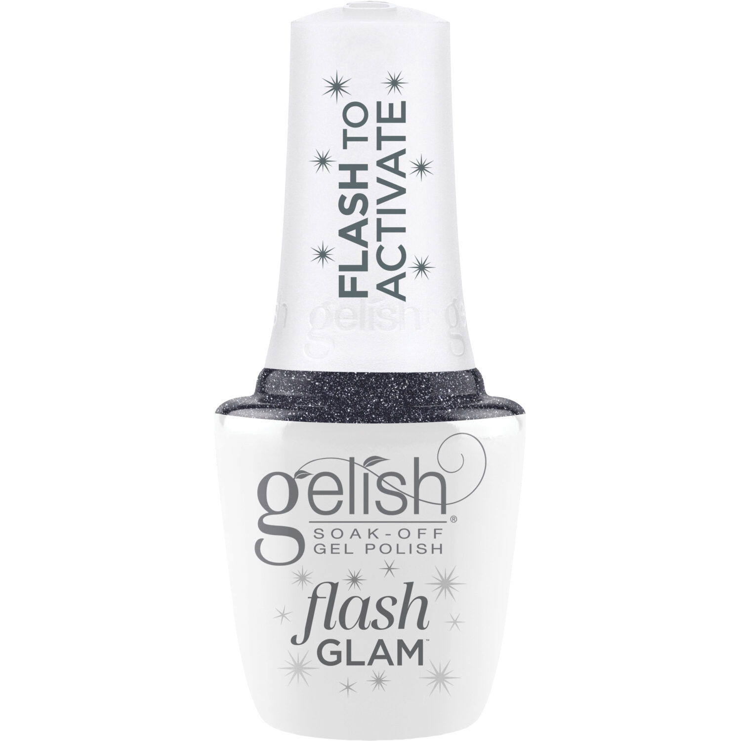 Gelish Flash Glam Never Stop Glistening Glitter Gel Polish, 0.5 fl oz.