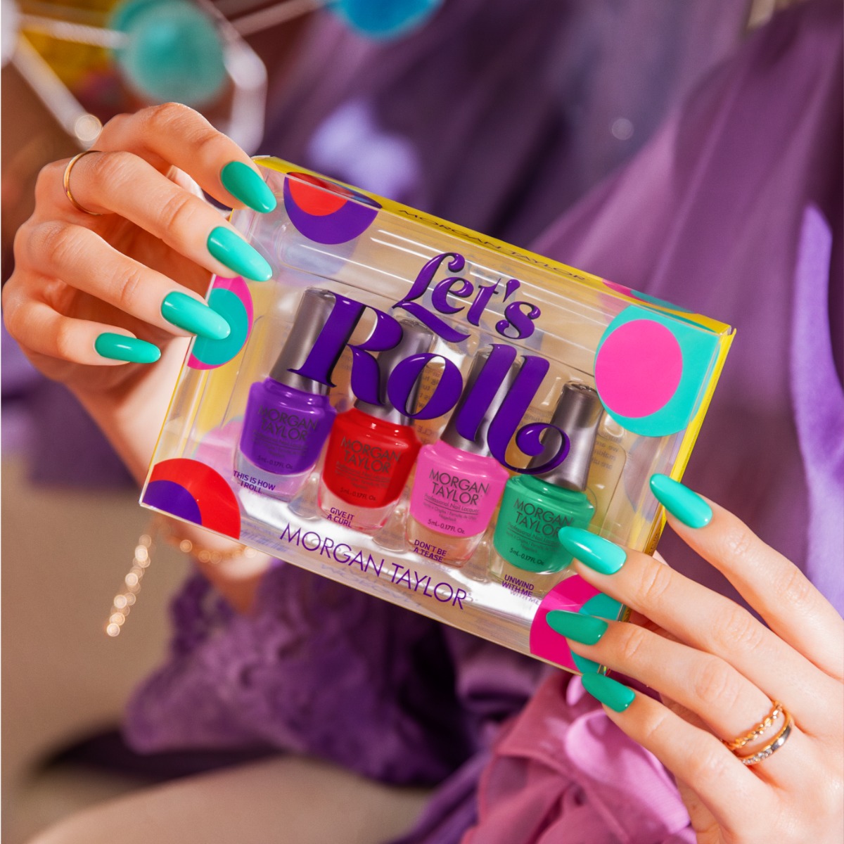 Morgan Taylor Let's Roll Summer 2025 Mini 4PK - Gelish & Morgan Taylor
